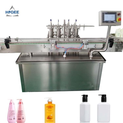 China Reinigende Plastikphase der Füllmaschine-Shampoo-Flaschen-Füllmaschine-380v 50hz 3 fournisseur