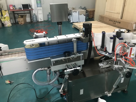 China Etikettiermaschine der automatischen Wannen mit Deckeln behandeln Etikettiermaschine der Plastikschale kann Etikettiermaschine fournisseur