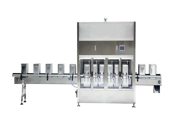 China Wiegen - schreiben Sie automatischer flüssiger Füllmaschine/6 Köpfen lineare die Flaschen-füllende Linie fournisseur