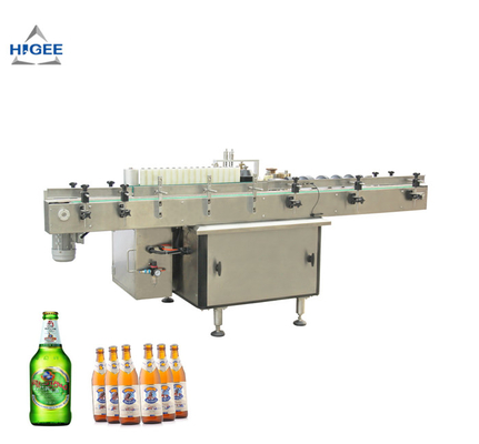 China Machen Sie/kalter Kleber-Etikettiermaschine für Bier-Glasflaschen-Glas-Dosen-Rohre nass fournisseur