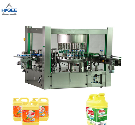 China Heiße Schmelzkleber-flache Flaschen-Etikettiermaschine für Teller-Reinigungs-Flüssigkeits-Flasche fournisseur