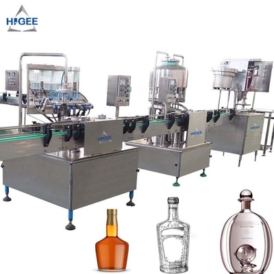 China Alkohol-Alkohol-Wodka-Füllmaschine für Glasflaschen mit Energie 0.75kw fournisseur